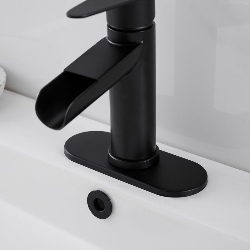 Single-Hole Single-handle Bathroom Faucet, Matte Black