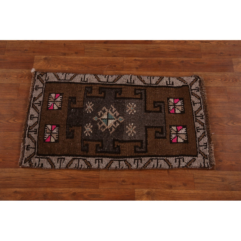 Tapis turc brun en laine Anatolian