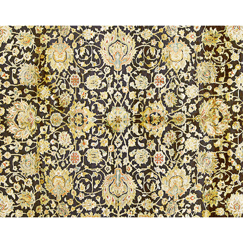 Handmade Silk and Wool Area Rug