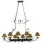 Laramie Steel Handcrafted Oval Chandelier Pot Rack