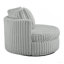 Fauteuil demi-tonneau surdimensionné Mindy