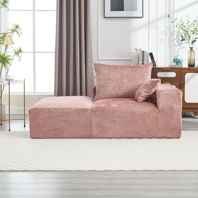 Canapé Boucle 67,72 "l, Tissu rose