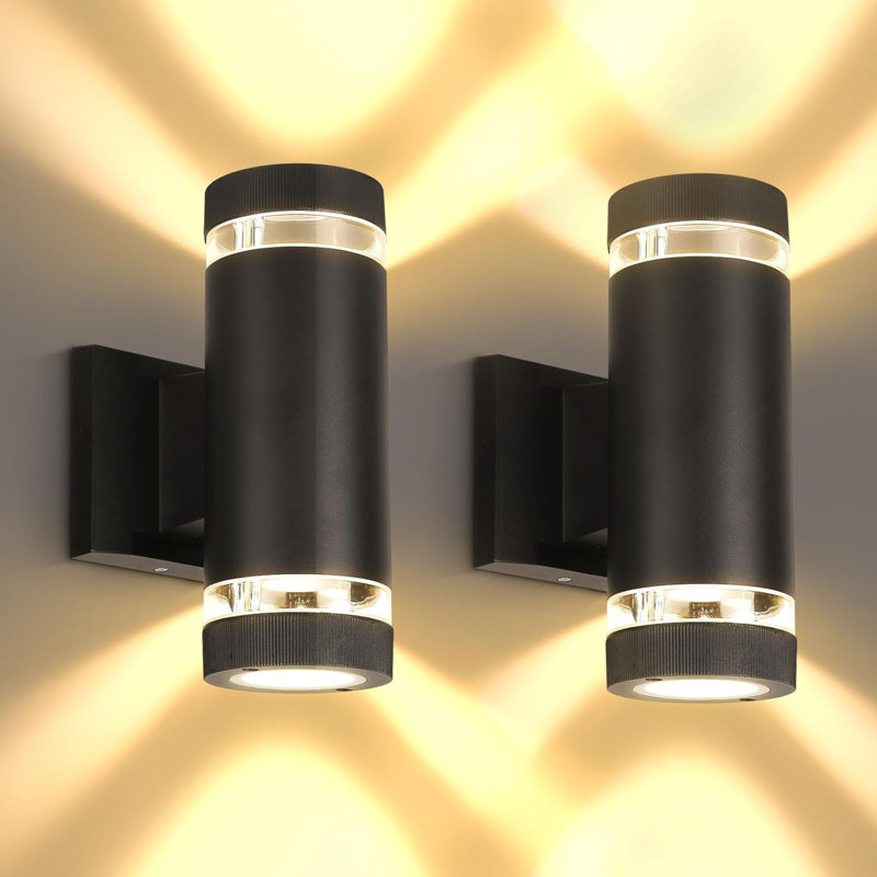Matte Black 24cm H Outdoor Sconce