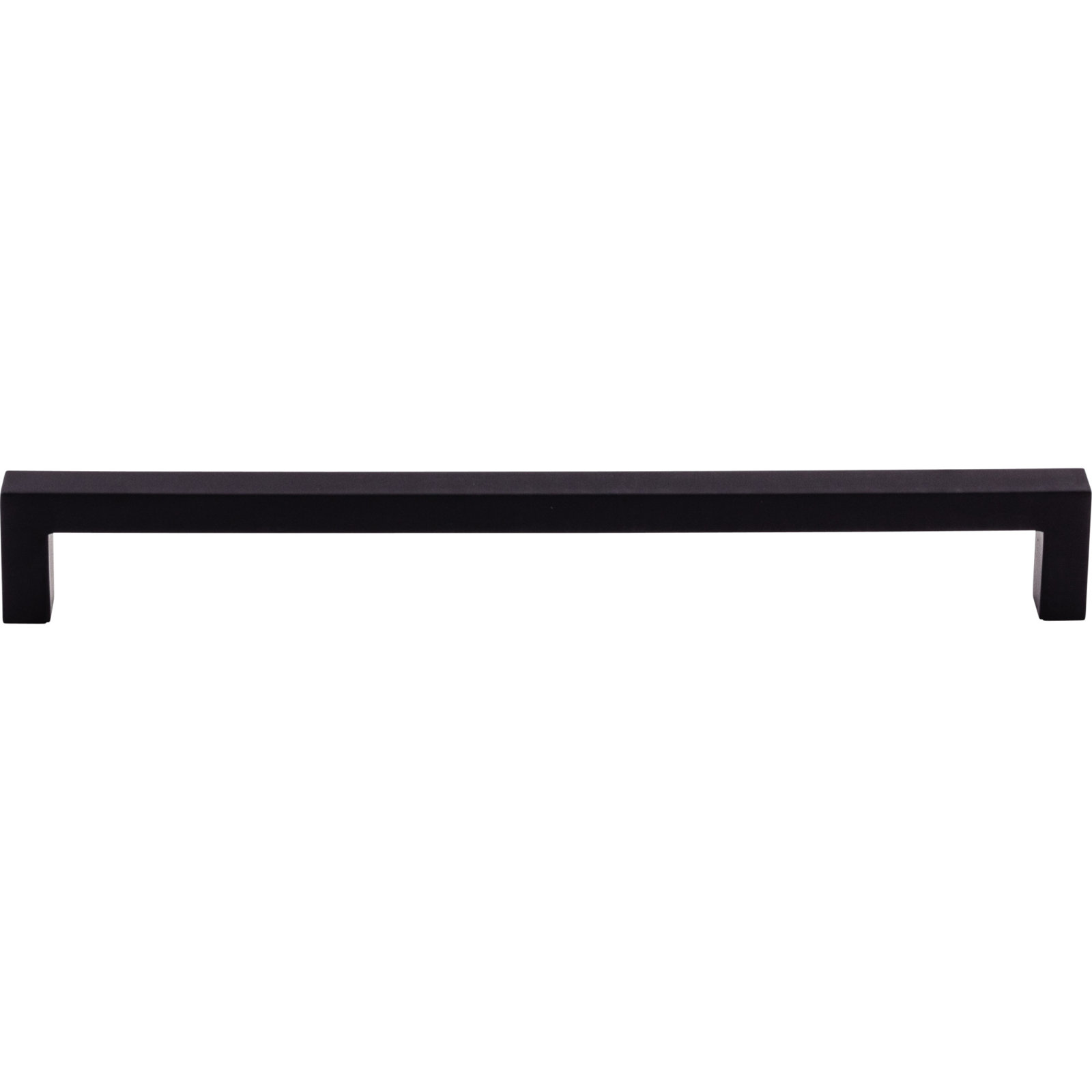 Square Bar Cabinet Pull, Flat Black, 8 13/16" Center to Center