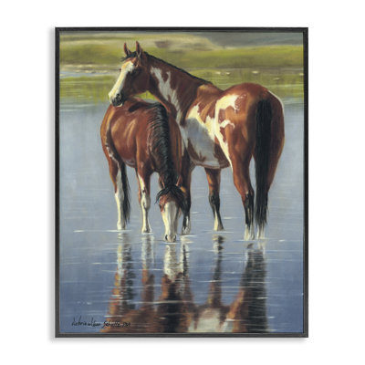 «Horse & Foal Splashing Art» par Victoria Schultz