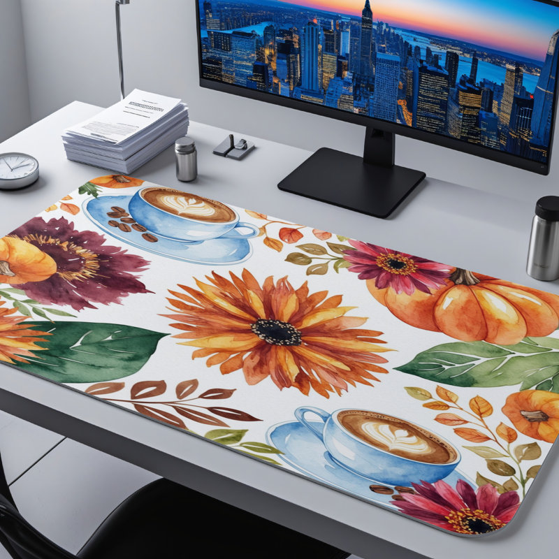 Polyester Desk Pad, 14.4x12.1