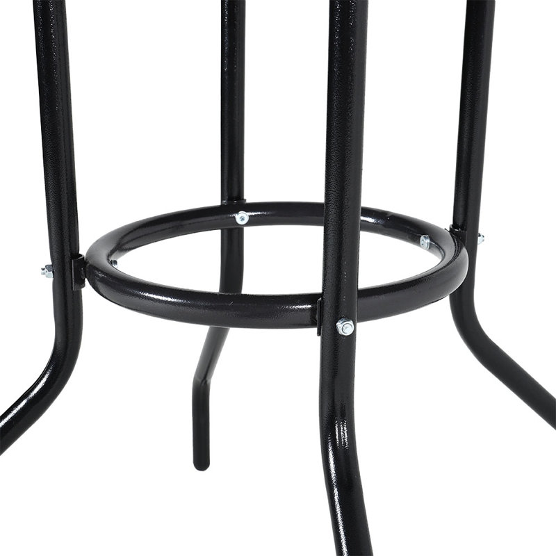 Hegel Round Metal Outdoor Bistro Table With Umbrella Hole , 80cm cm W 80cm cm D