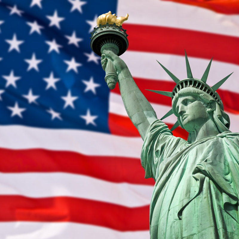 Statue de la liberté - Photographie sur toile, H 30 po x l 30 po