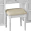 Ensemble coiffeuse avec tabouret et miroir Isaiah-Michael-517080231