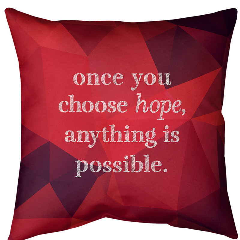 Coussin de sol pierres précieuses choisissez Hope, 40 po x 40 po, Rubis