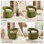 Chaises d'appoint pivotantes, grand siège en chenille verte, lecture moderne