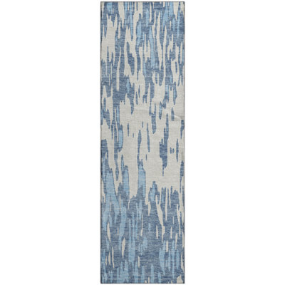Premium Machine Washable Prisco Denim Rug