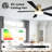 Vaczon 52" Smart Flush Mount LED Ceiling Fan with Remote & App, Low Profile Ceiling Fan with 3CCT Dimmable Light, Whisper-Quiet DC Motor, Double-Sided Blades-128930827