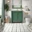 Meuble-lavabo et lavabo en bois