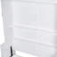 Grand lit escamotable mural avec placard, blanc