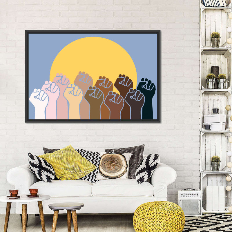 Multicultéralisme sur toile, H 8 po x l 12 po x P 1 po