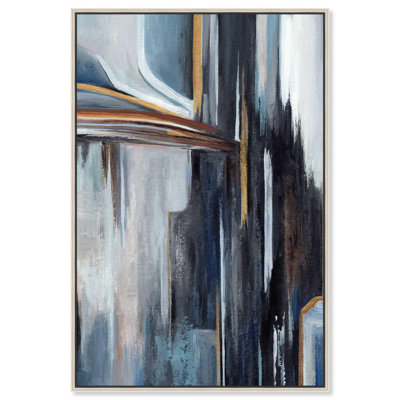 Art Remedy, peinture sur toile bleue