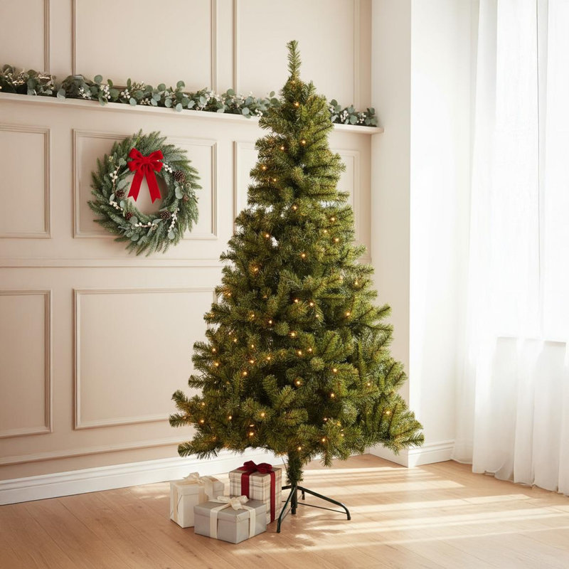 Lighted Artificial Christmas Tree, 10 ft.