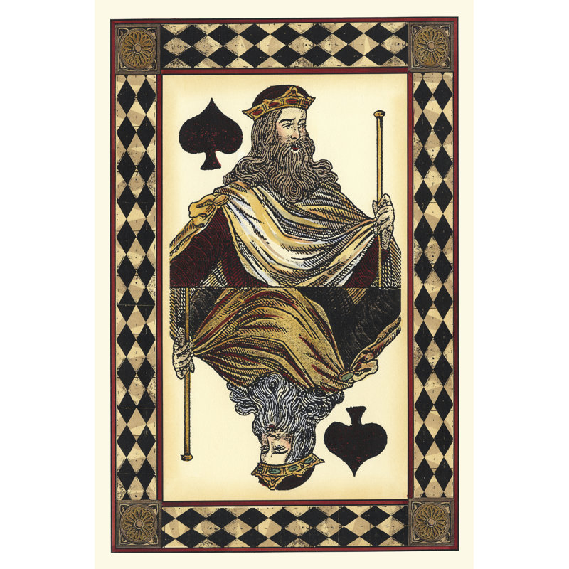 Harlequin Cards I - Wrapped Canvas Print,  122cm H  x  81cm W  