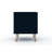 Mid-Century 2-Drawer Nightstand | Midnight Blue MDF Wood Storage | Gift Idea-1802429073