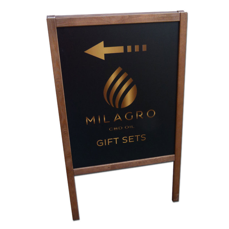Gennara Free-Standing Chalkboard 100cm H x 60cm W