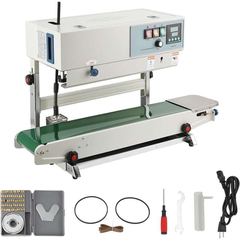 Vertical Continuous Band Sealer - Automatic Sealing With Digital Temperature Control