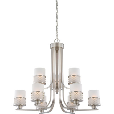Lofton 9 - Light Dimmable Tiered Chandelier