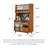 Solid Wood Rock Slab Table Top Restaurant Food Cabinet