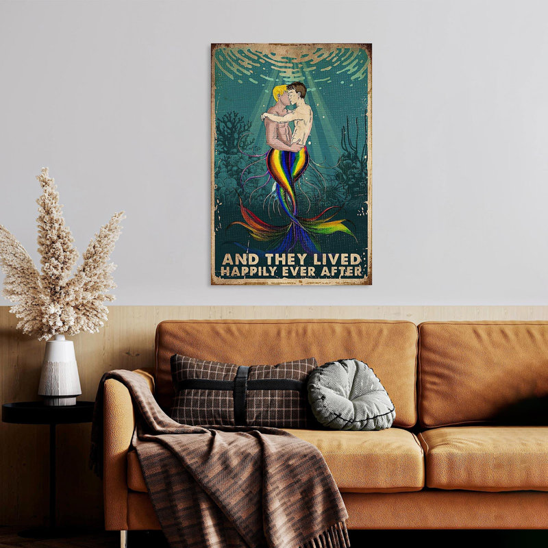 Peinture sur toile tendue LGBT, H 36 po x l 24 po x P 1,25 po