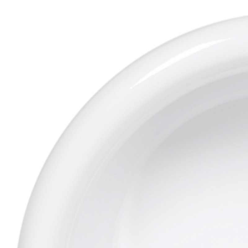 Elite Global Solutions Melamine Condiment Server, White, 1.63" H x 3" W x 3" D