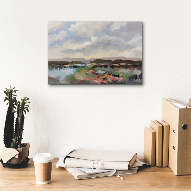 «Epic Graffiti» «By The Lake» par Silvia Vassileva, art mural sur toile, 18 po x 12 po