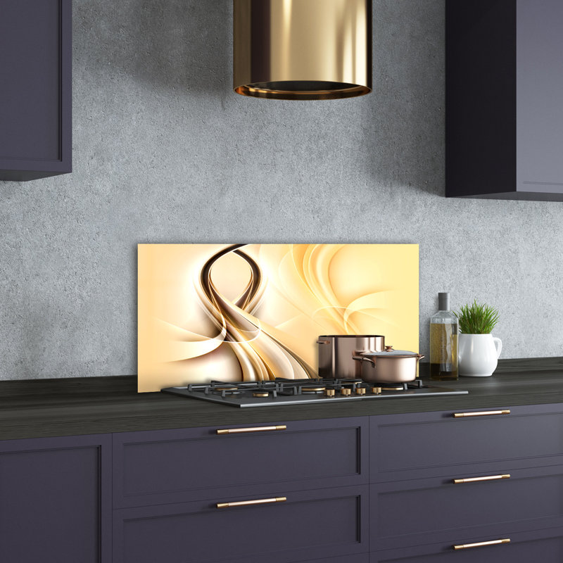 Aleksanteri 50cm W x 100cm L Glass Peel and Stick Panel
