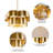 Modern 20" Brushed Gold 5-Light 2-Tier Dimmable Drum Chandelier