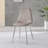 Eubanks High Gloss Double Pillar Dining Table Set with 4 Luxury Faux Leather Dining Chairs-39336539-122561382