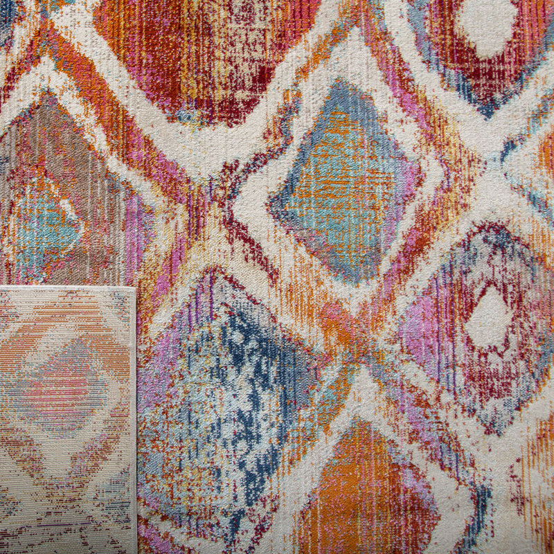 Damon Performance Geometric Rug, Rectangle 3'3" x 5'