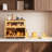 Bamboo Bread Box, 2-Tier Bread Container with Cutting Board and Knife & Fork Holder