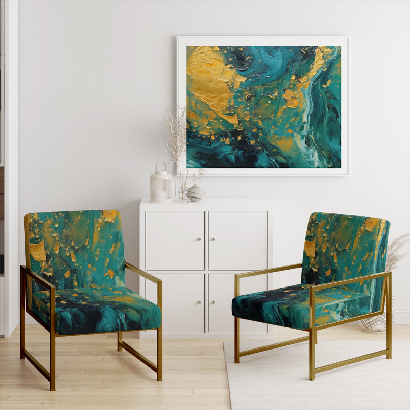 Fauteuil Evolving, Doré