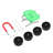 Foldable Adjustable Height Garden Rolling Stool-115761290
