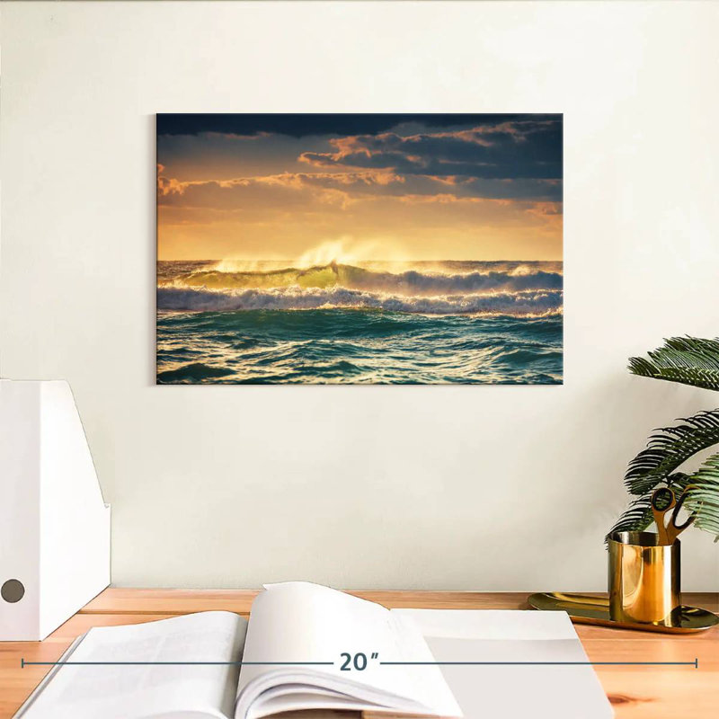 Gillard Sunrise Ocean Wave, H 8 po x l 12 po