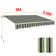 Dakota Fields 300cm W x 250cm D Fabric Cover Retractable Patio Awning