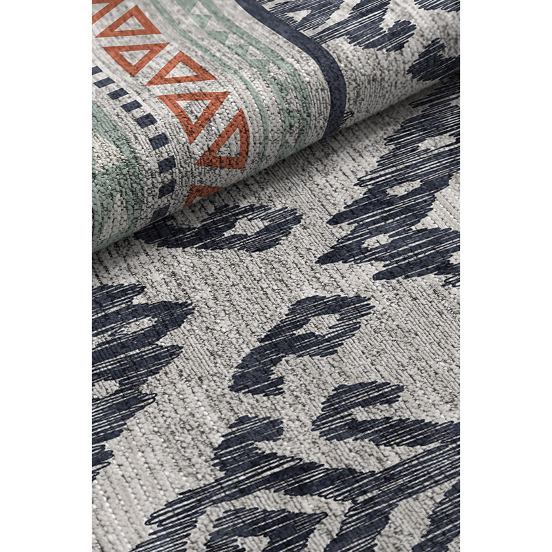 Aledo Machine Woven Grey Indoor Rug, Rectangle 120 x 170cm