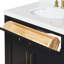 Meuble-lavabo simple 30 po en bois massif avec plateau en quartz 1,5 po Thornaby-619910860-619910862