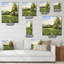 Spring Trees by the Meadows - Horloge murale-136876414