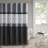 Embroidered And Pieced Shower Curtain