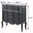 Antique Grey 2-door Console Table