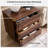 Modern 3 Drawer Nightstand With Charging Station, Push-To-Open Handleless Design, Brown-1885810514