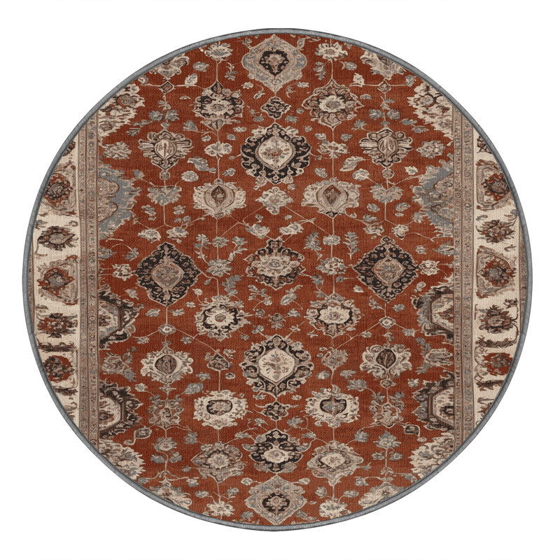 Tapis persan gris lavable à la machine