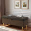Banc de rangement avec repose-pieds Banc de chambre rembourré avec rangement-317949684