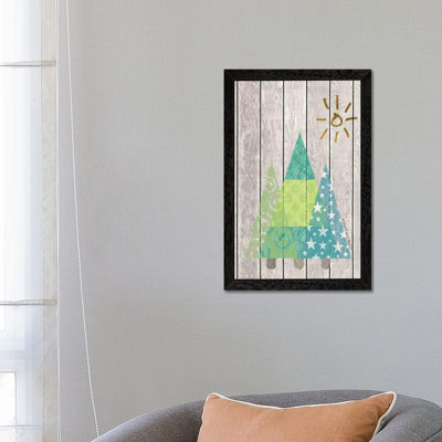 Whimsical Trees Under The Sun by Bluebird Barn - Floater Frame Print on Canvas