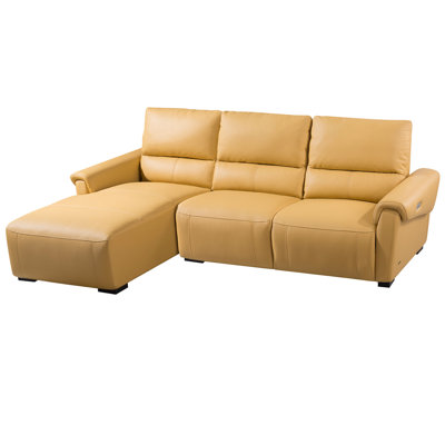Minnich Upholstered Power Reclining L-Shaped Sectional